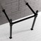Kingston Brass VPB3328SQ0 28-Inch Stainless Steel Console Sink Legs, Matte Black VPB3328SQ0 - alternate 2